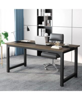 Large Executive Desk with Thicken Frame,70.8”Office Computer Desk,Modern Simple Workstation Business Furniture