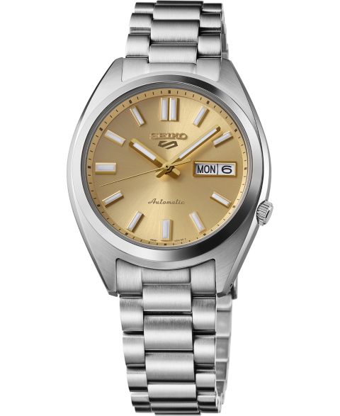 Мужские часы Seiko 5 Sports Stainless Steel Automatic Bracelet Watch, 37.4mm