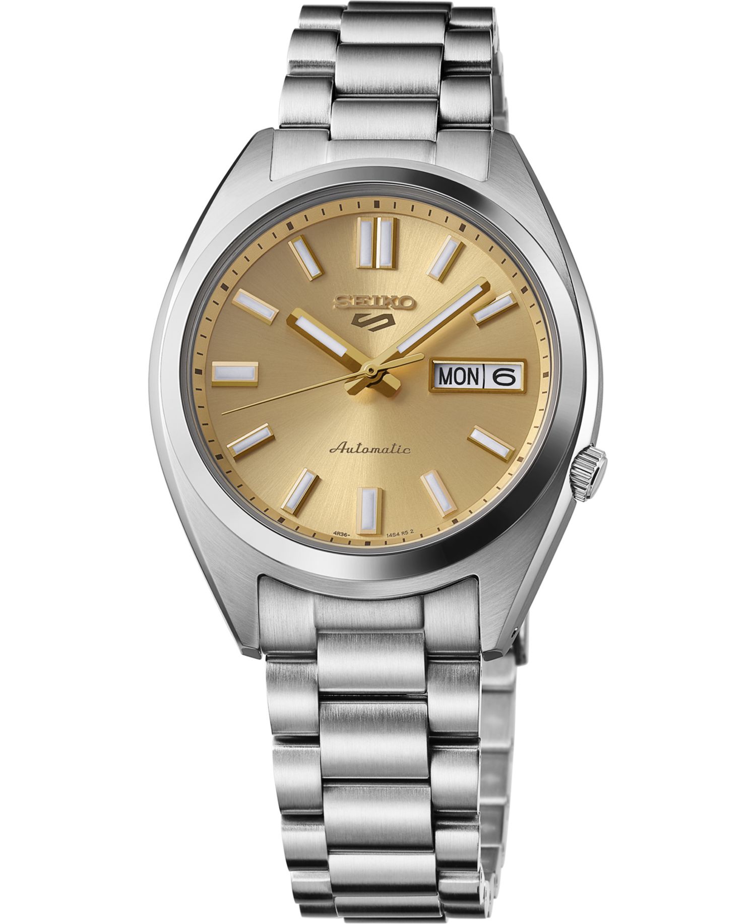 Men's 5 Sports Stainless Steel Automatic Bracelet Watch, 37.4mm