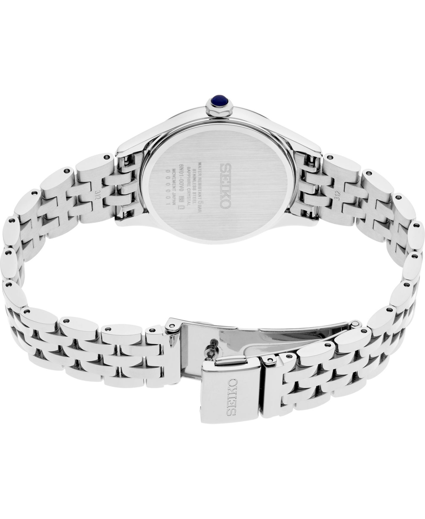 Женские часы Seiko Essentials Silver Stainless Steel Bracelet Watch, 29.6mm — фото 3