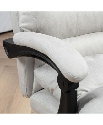 Microfibre Massage Office Chair with Heat, Reclining, Light