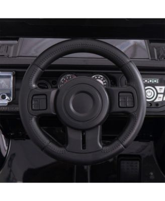 12V Electric Kids Ride on Truck with Remote Control and Music-Black