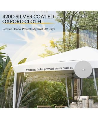 10' x 10' Pop Up Canopy with 4 Removable Sidewalls,