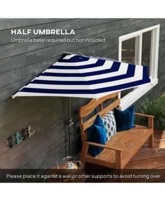 Half Patio Umbrella, UPF 30+ Balcony Umbrella