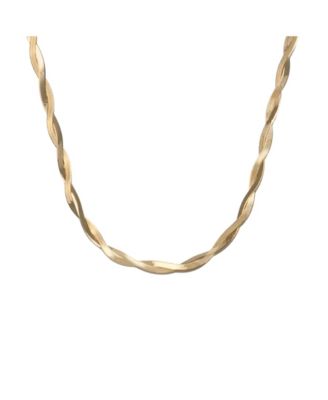 Sterling Silver 18k Gold Plated Cass Intertwined Snake Necklace