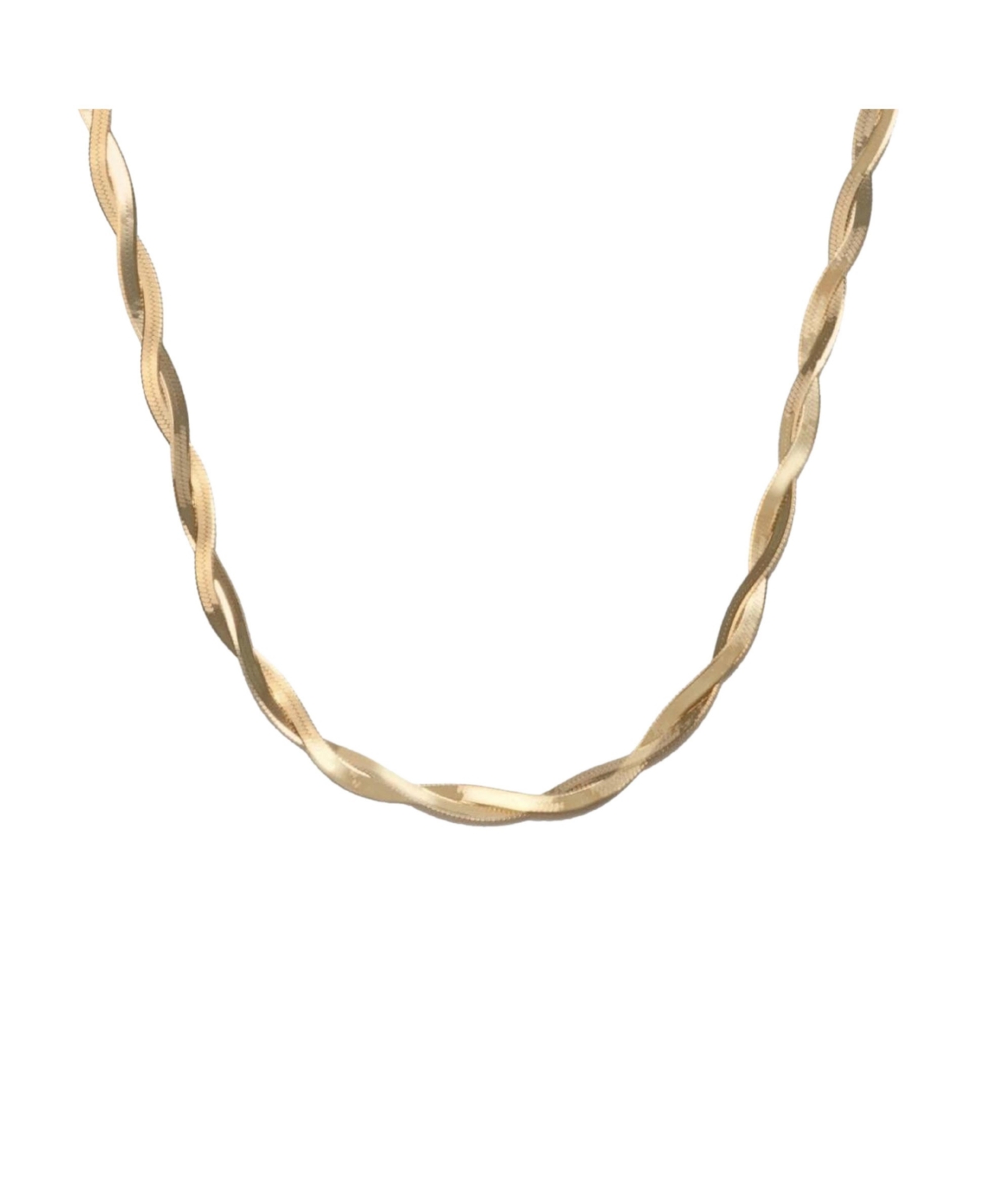 Sterling Silver 18k Gold Plated Cass Intertwined Snake Necklace