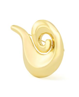 Gold Vintage Swirl Brooch