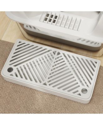 Stainless Steel Litter Box with High Sided for Anti-Urine Leakage