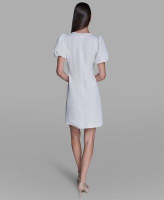 Women's Puff-Sleeve Floral Dress