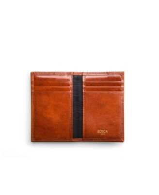 Men's Old Leather 8 Pocket Credit Card Case, Amber