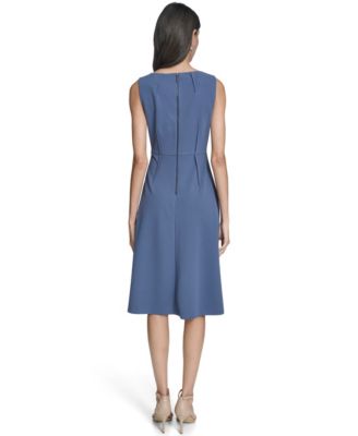 Women's Sleeveless Seamed Midi Dress