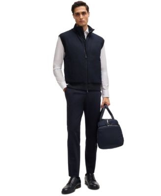 Men's Brushed-Flannel Front Regular-Fit Vest
