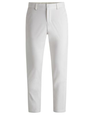 Men's Washable Stretch Cotton Slim-Fit Trousers