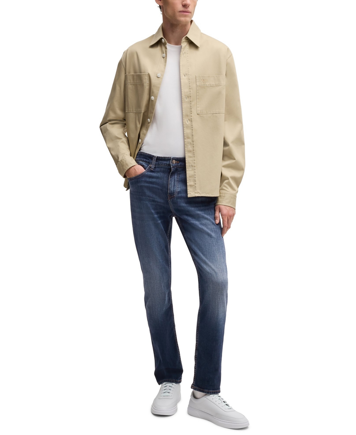 Hugo Boss Boss By  Men's Comfort-stretch Denim Delaware Slim-fit Jeans In Blue