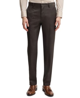 Men's Micro-Patterned Stretch Virgin Wool Slim-Fit Suit