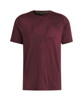 Men's Moisture Management Active Jacquard-Pattern T-Shirt
