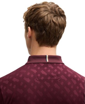 Men's Monogram Jacquard Quick-Dry Polo Shirt