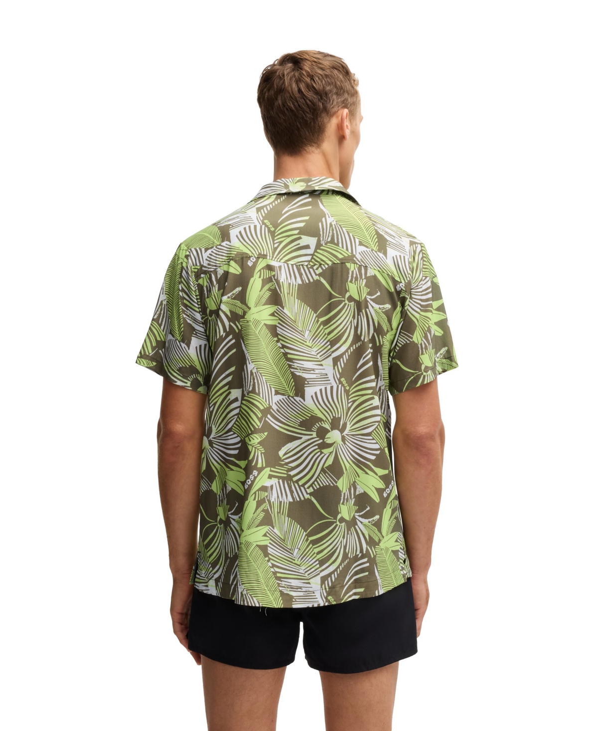 Boss by Hugo Men's Modern Print Regular-Fit Dress Shirt