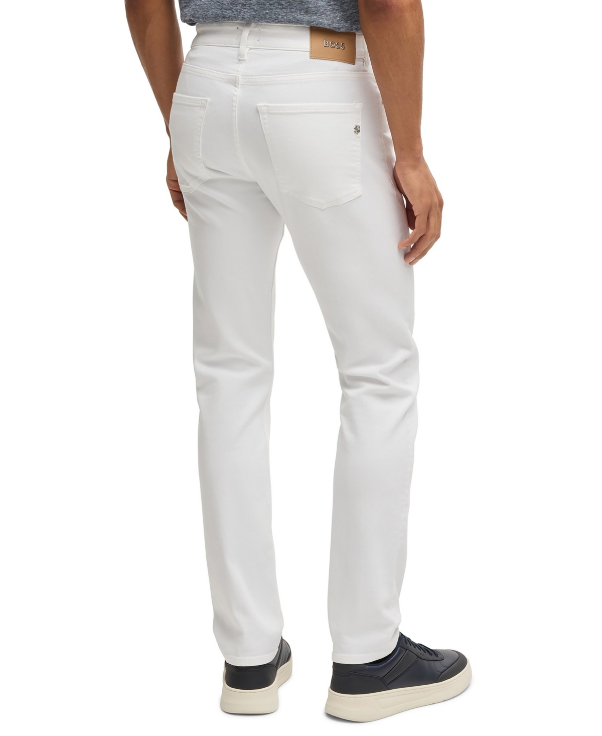 Hugo Boss Boss By  Men's Comfort-stretch Denim Delaware Slim-fit Jeans In White