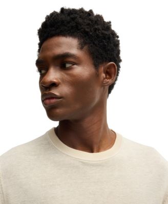 Men's Linen-Blend Knit Sweater