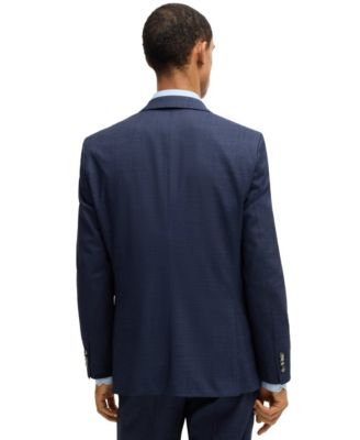 Men's Stretch Wool Regular-Fit Three-Piece Suit
