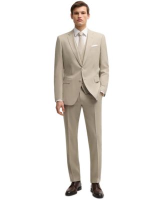 Hugo Boss - Men's Patterned Stretch Wool Slim-Fit Three-Piece Suit
