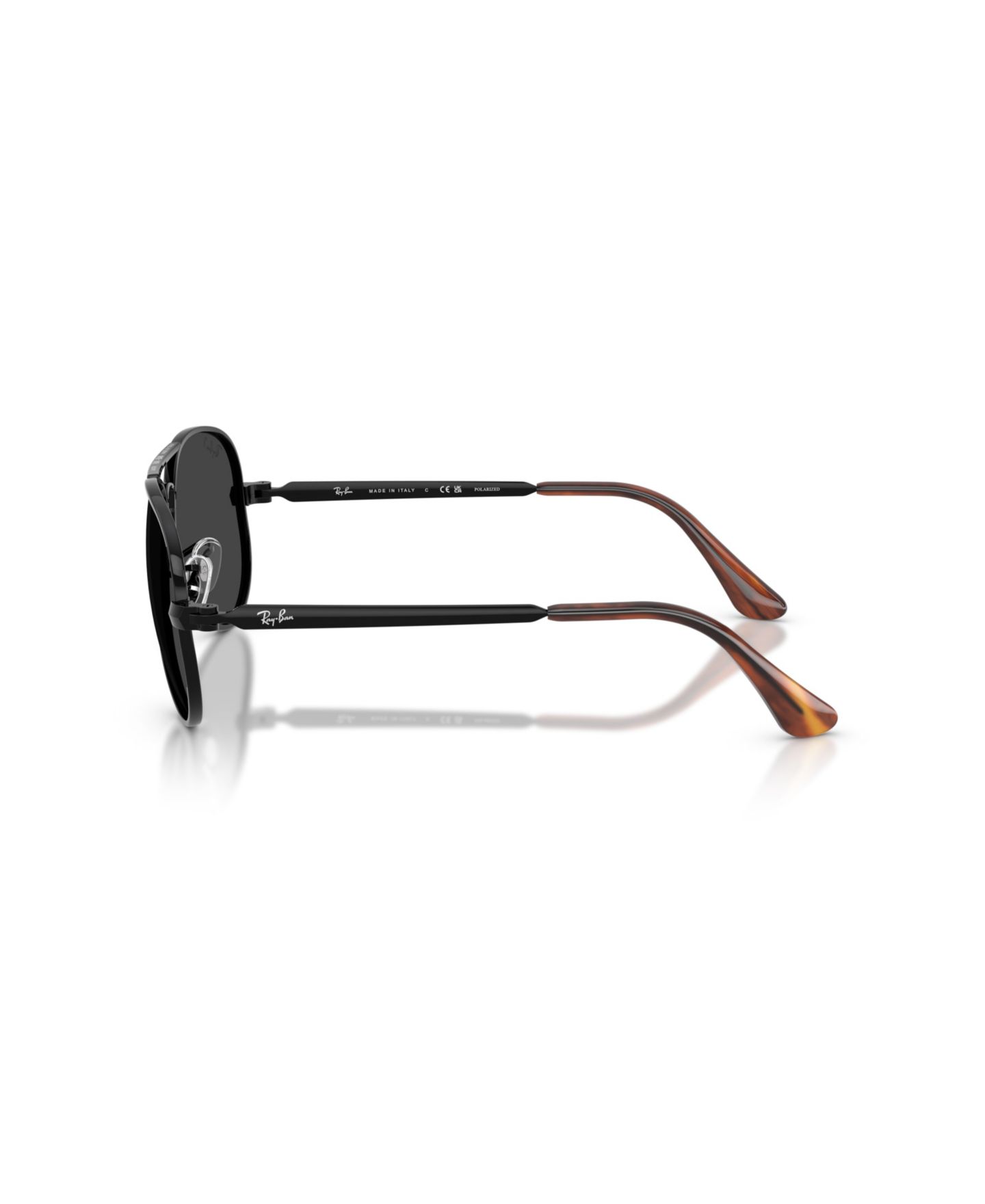 Солнцезащитные очки Ray-Ban Unisex Polarized Sunglasses, Aviator Max RB3925, цвет: Чёрный — фото 5
