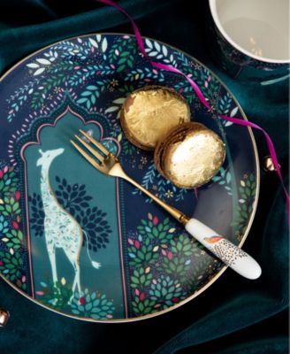 Sara Miller India Cake Plates, Set of 4