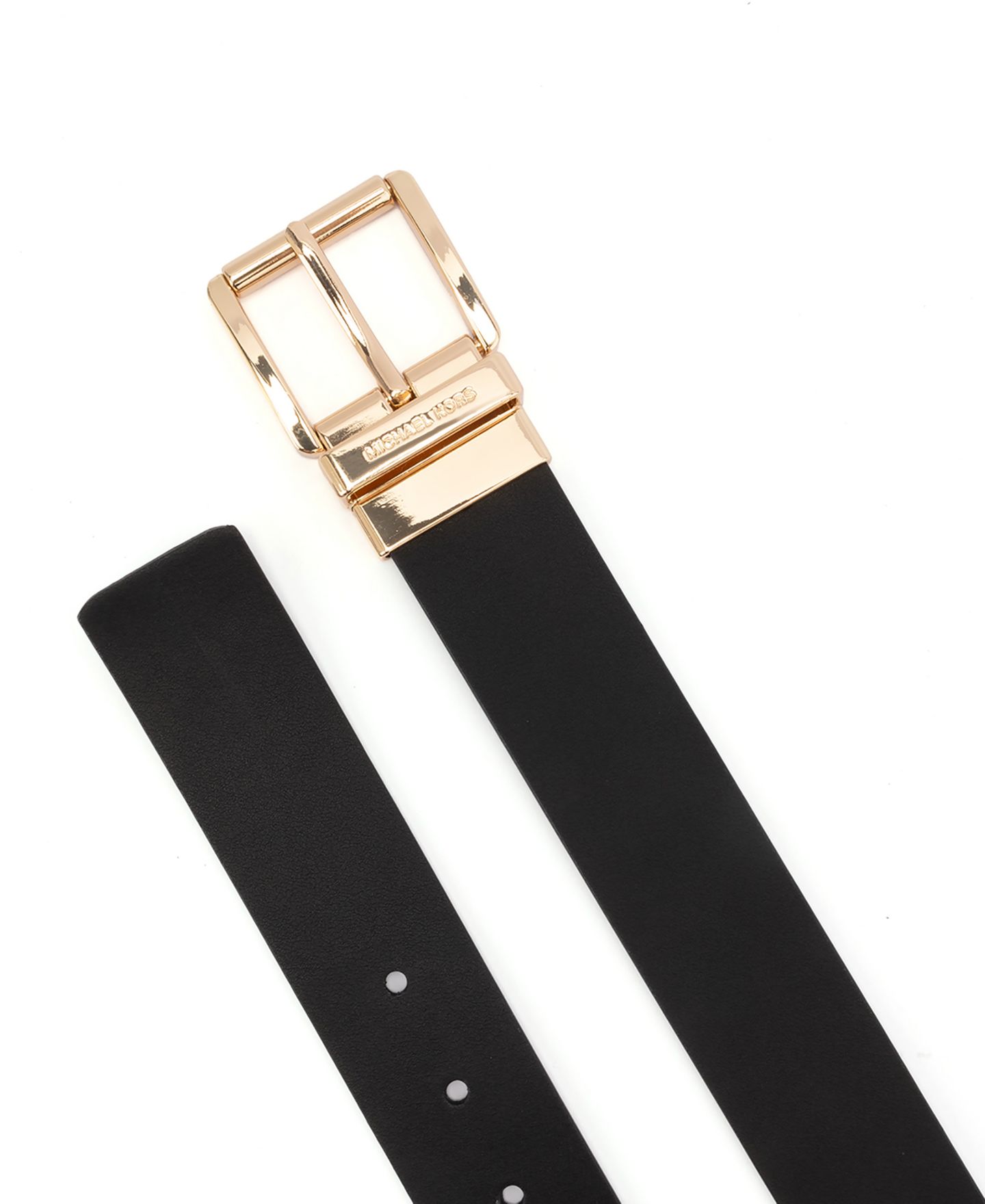 Женский ремень Michael Kors Leather Reversible, 38mm, цвет: Чёрный — фото 3