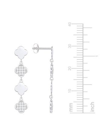Diamond Drop Earrings (1/4 ct. t.w.) in Sterling Silver