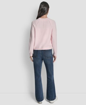 Petite Fully Fashioned Raglan V-Neck Cardigan