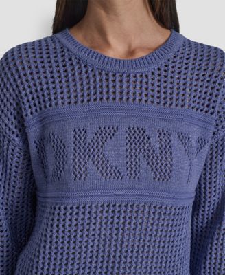 Petite Long-Sleeve Crew Neck Sweater