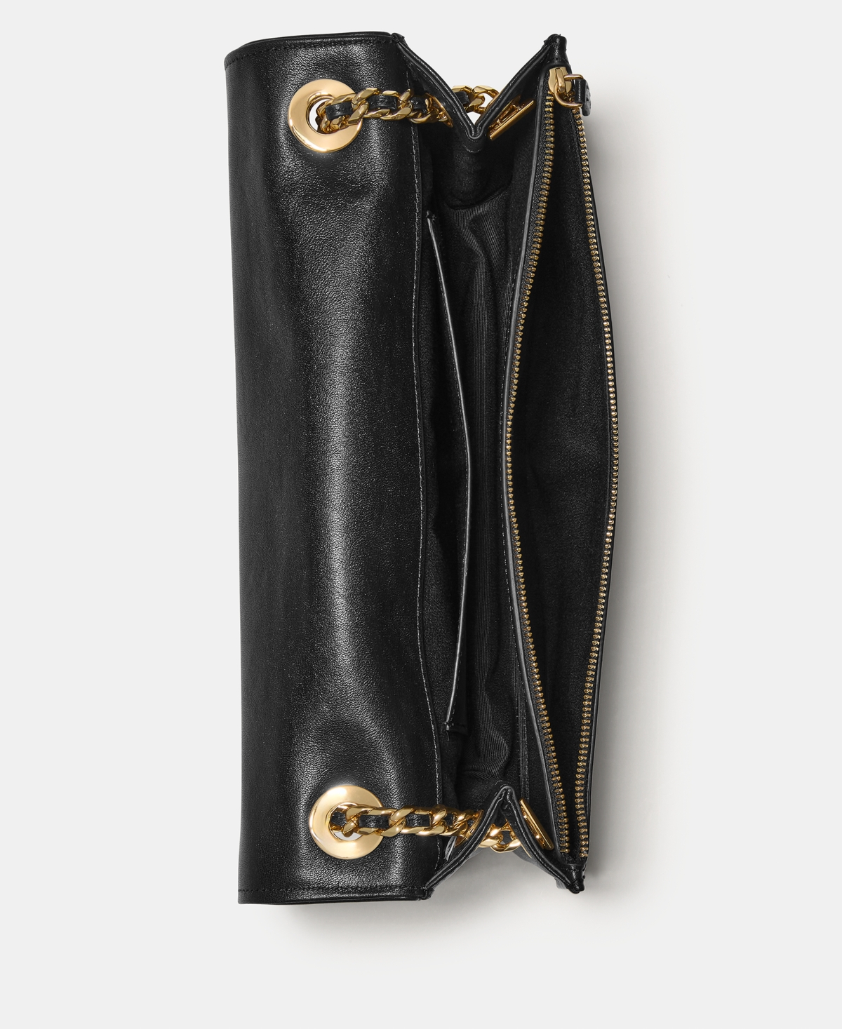 Kate Spade Deco Fine Grain Leather Soft Shoulder Bag In Black