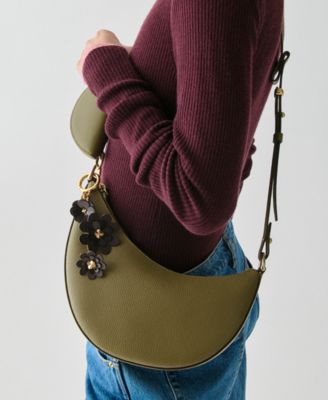 Mixed Material Spade Flower Bag Charms