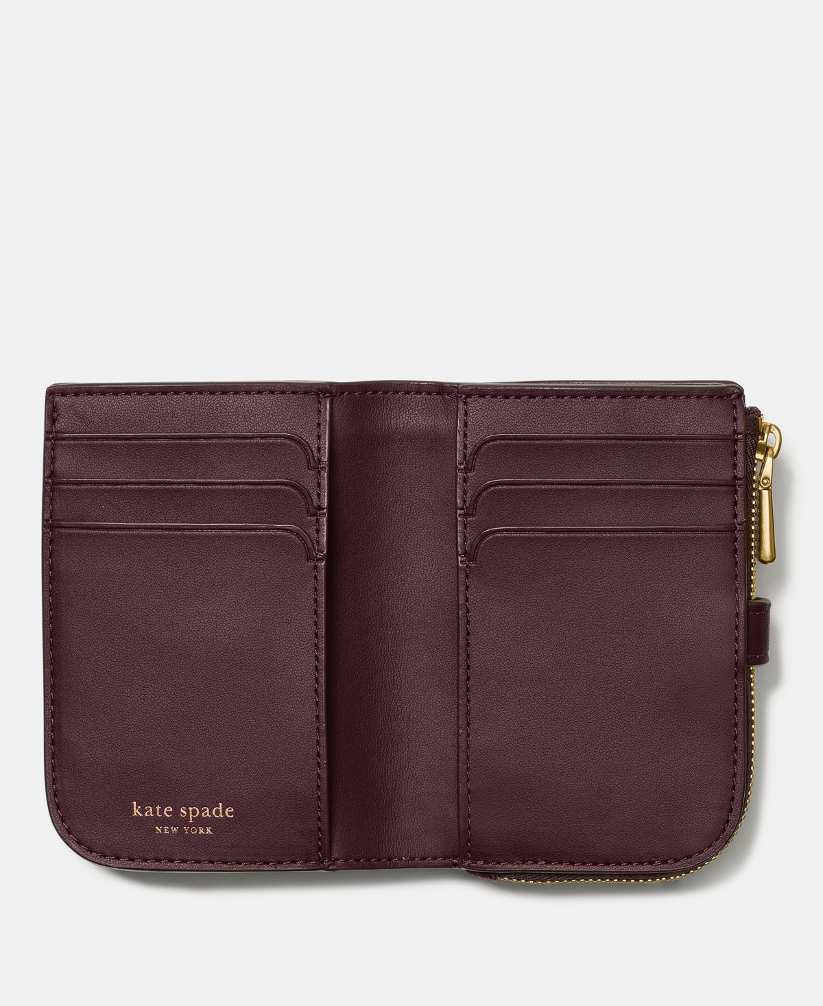 kate spade new york Deco Pebbled Leather Compact Wallet