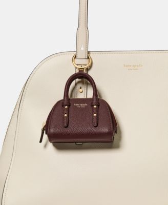 Pebbled Leather Nano Carryall Bag Charms