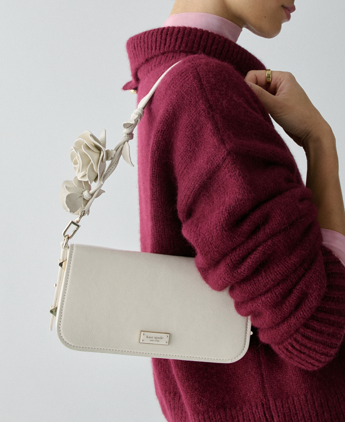 kate spade new york Liv Crinkle Patent Leather Shoulder Bag