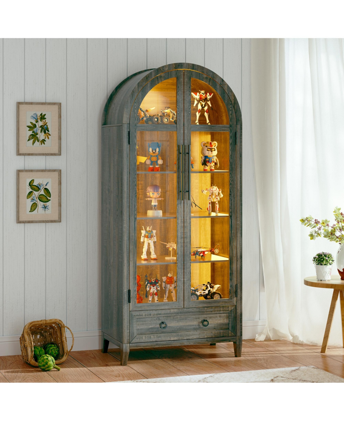 Vlsrka Vanity Makeup Desk with Mirror and Lights