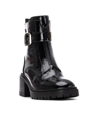 Women's Patent Leather Heeled Ankle Booties By XTI