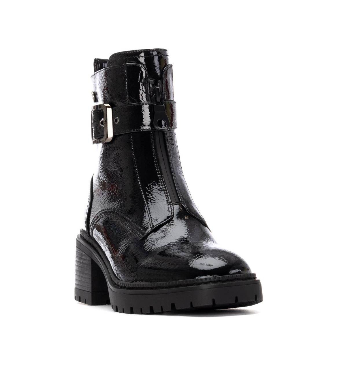 Xti Women's Patent Leather Heeled Ankle Booties By Xti