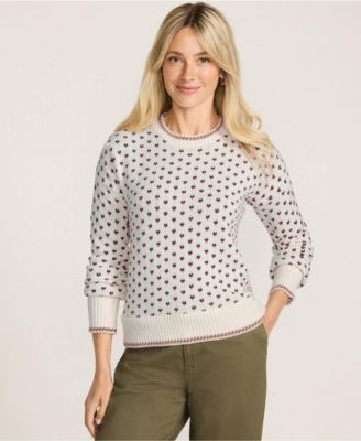 Women's Drifter All Over Jacquard Jersey Crew Neck Sweater