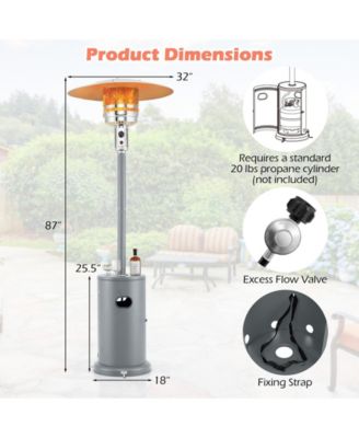 50000 BTU Propane Patio Heater with Round Table Design