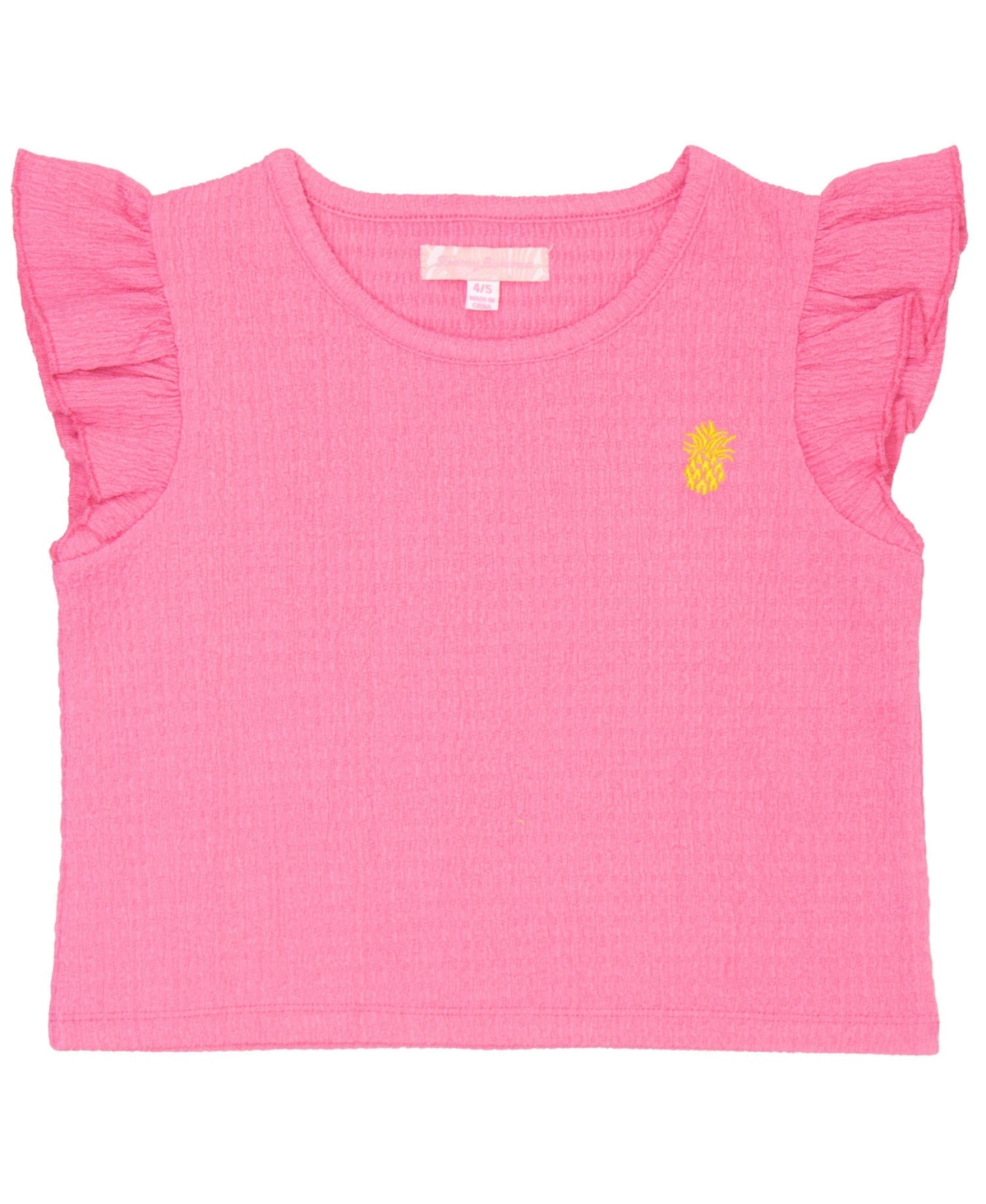 Tommy Bahama Girls 2 Piece Ruffle Sleeve Tank Top and Ruffle Hem Short Summer Set