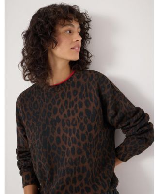 Women's Leopard Print Sweatshirt