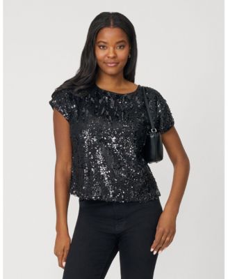 Women's Cluster Sequin Easy Tee