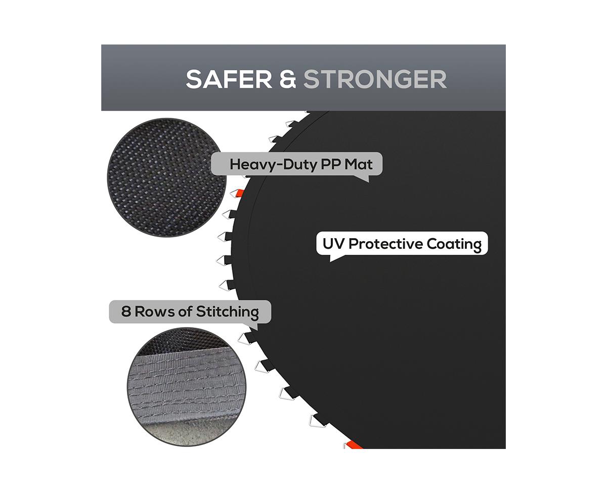 Soozier Trampoline Mat with 80 V-Hooks, Fits 14' Trampoline