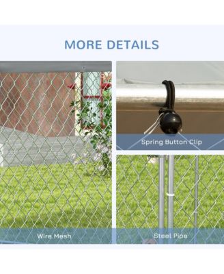 13.4' x 11.5' x 8.8' Dog Kennel Outdoor W/ Waterproof Roof