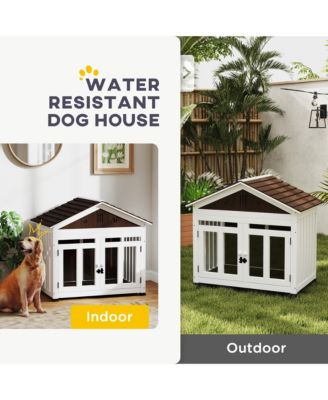 40"L Dog House Outdoor Indoor for Small, Medium, Large Dogs