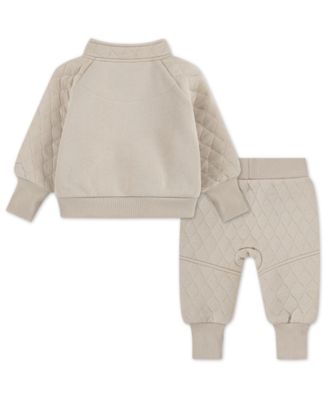 Baby Boys and Girls Readyset Mock Neck Sweatshirt and Joggers, 2-Piece set
