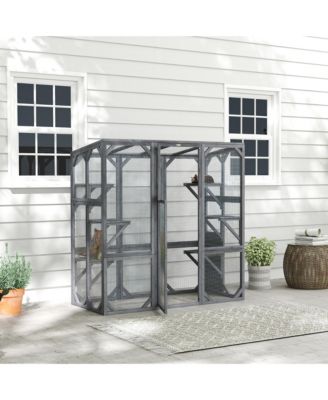 Catio Outdoor Cat Enclosure for 1-3 Cats, 59" x 28" x 60",